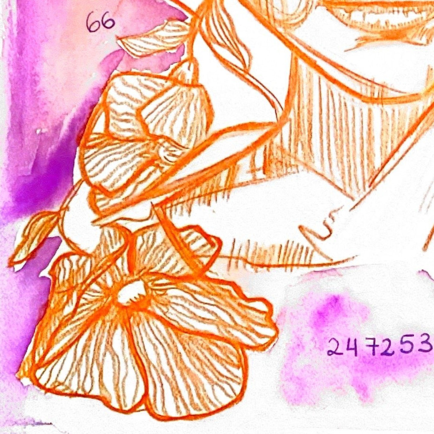 Antes del jardin secreto Framed print.