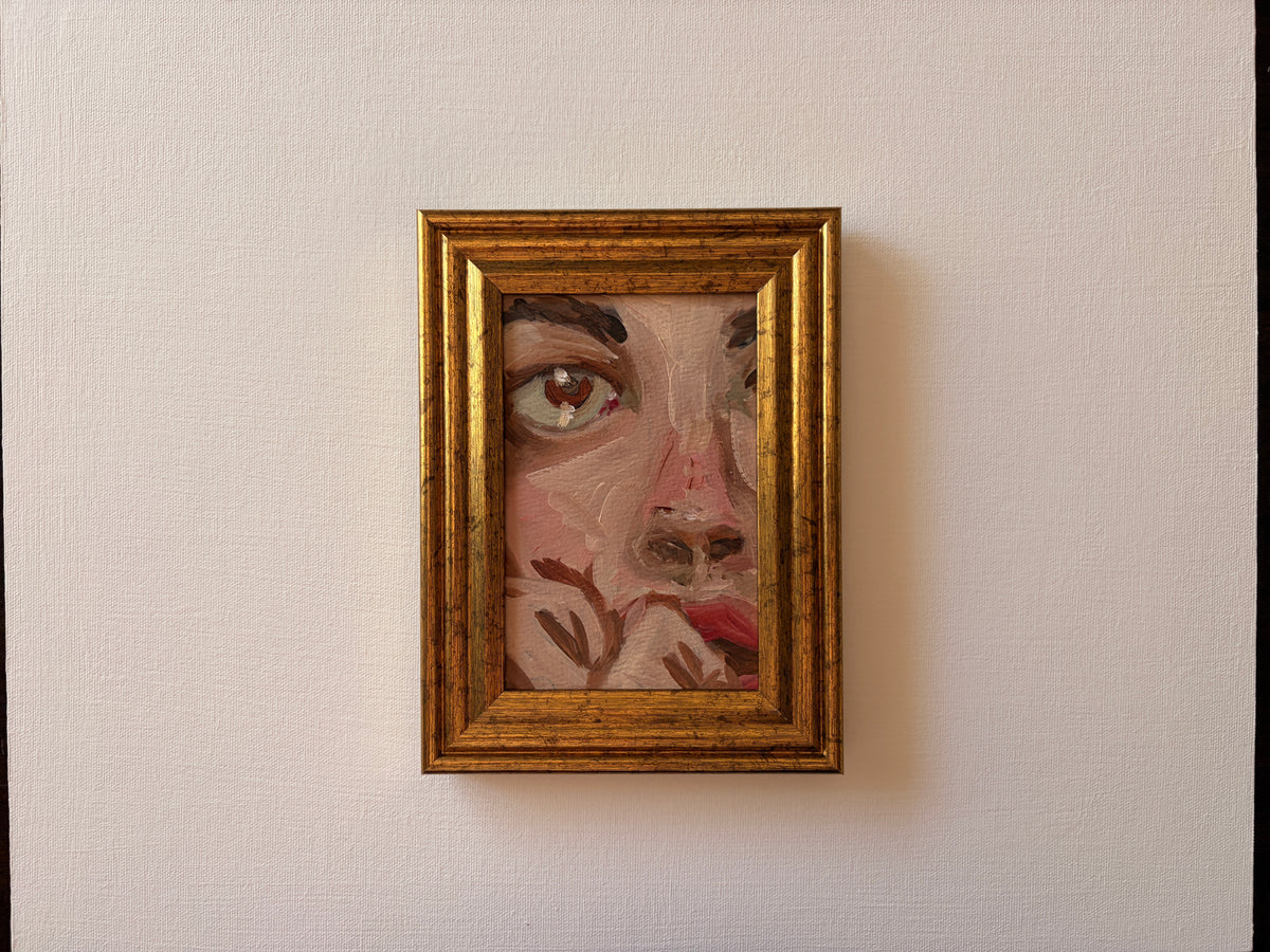 The Gaze: Quiet Reflection — Original Oil Painting