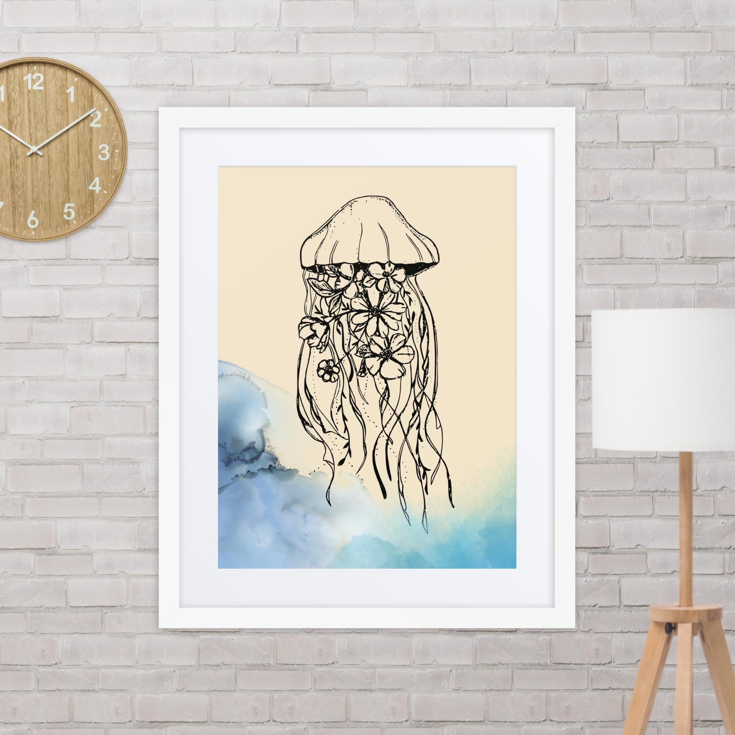 Medusa en las flores