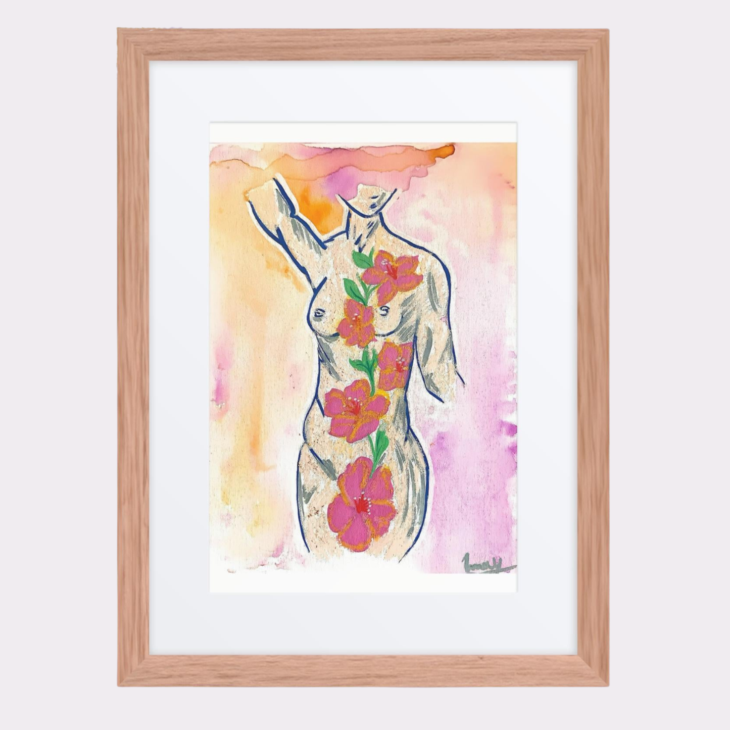 Florecer Framed poster