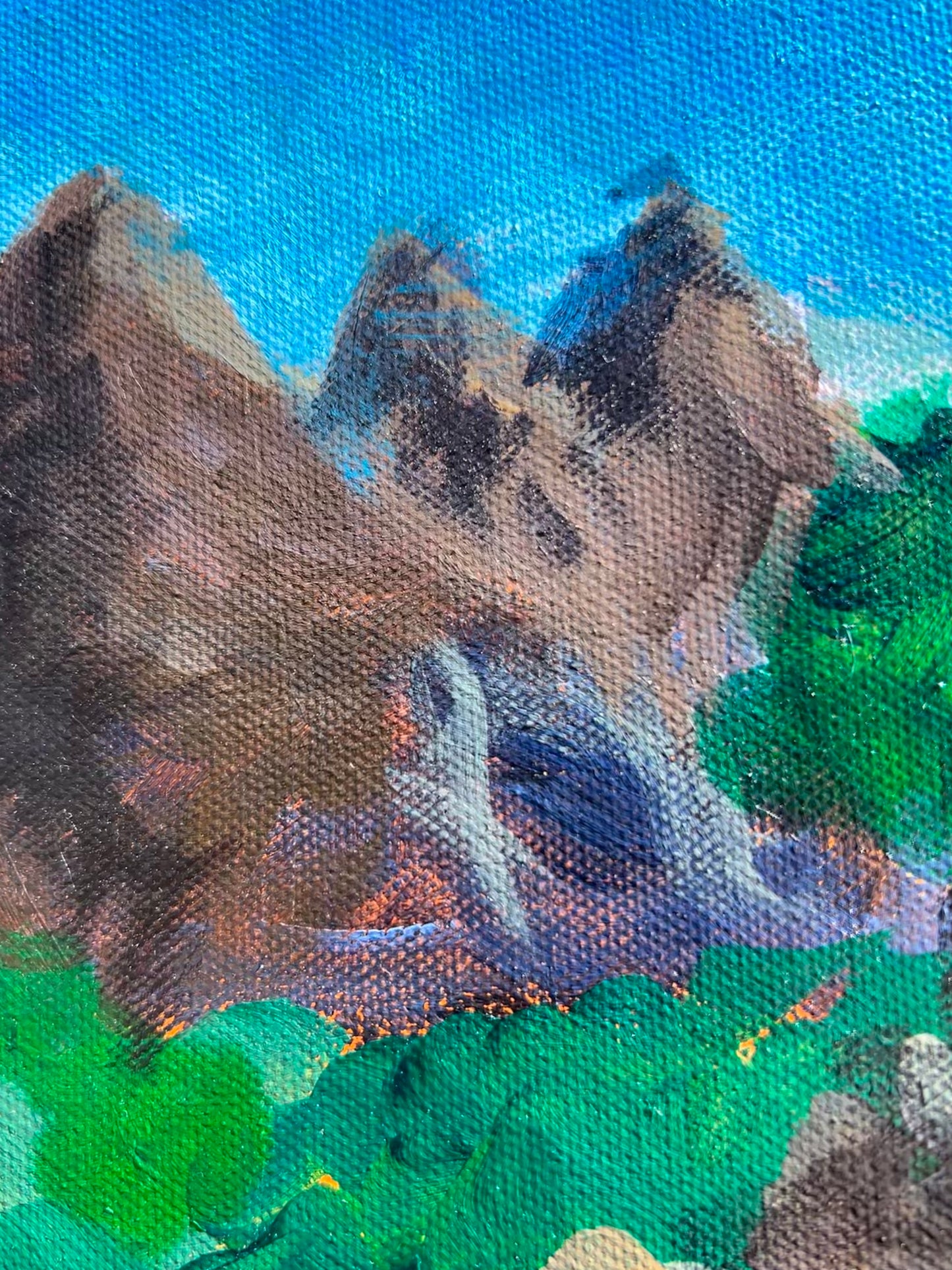 Tanja’s Garden | Original 24x36 Acrylic Painting | May D Studio