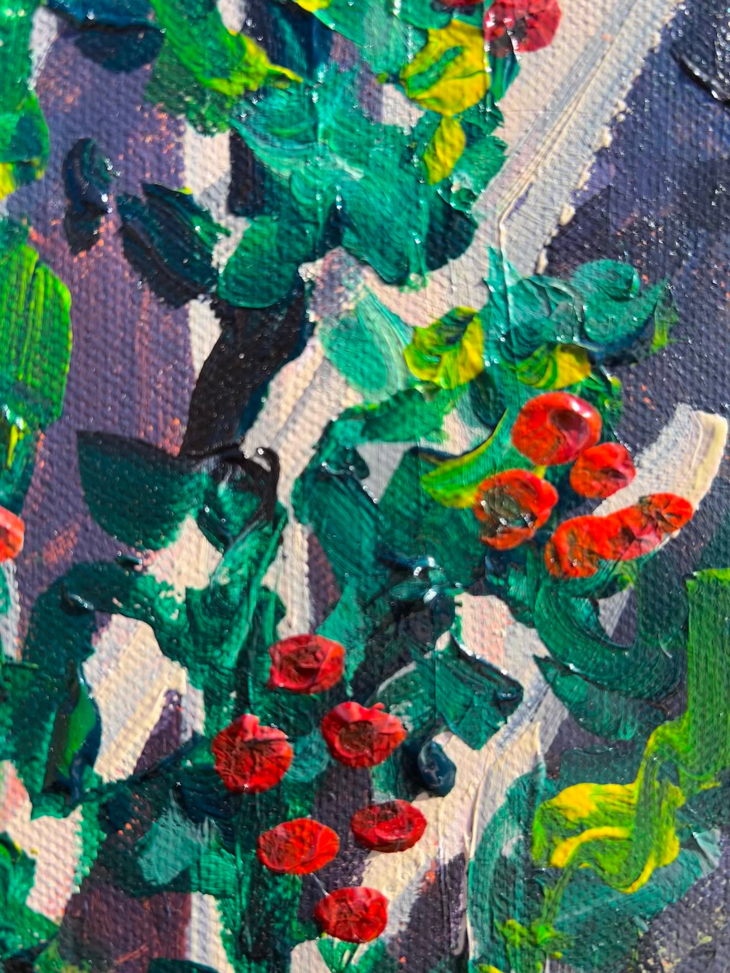 Tanja’s Garden | Original 24x36 Acrylic Painting | May D Studio