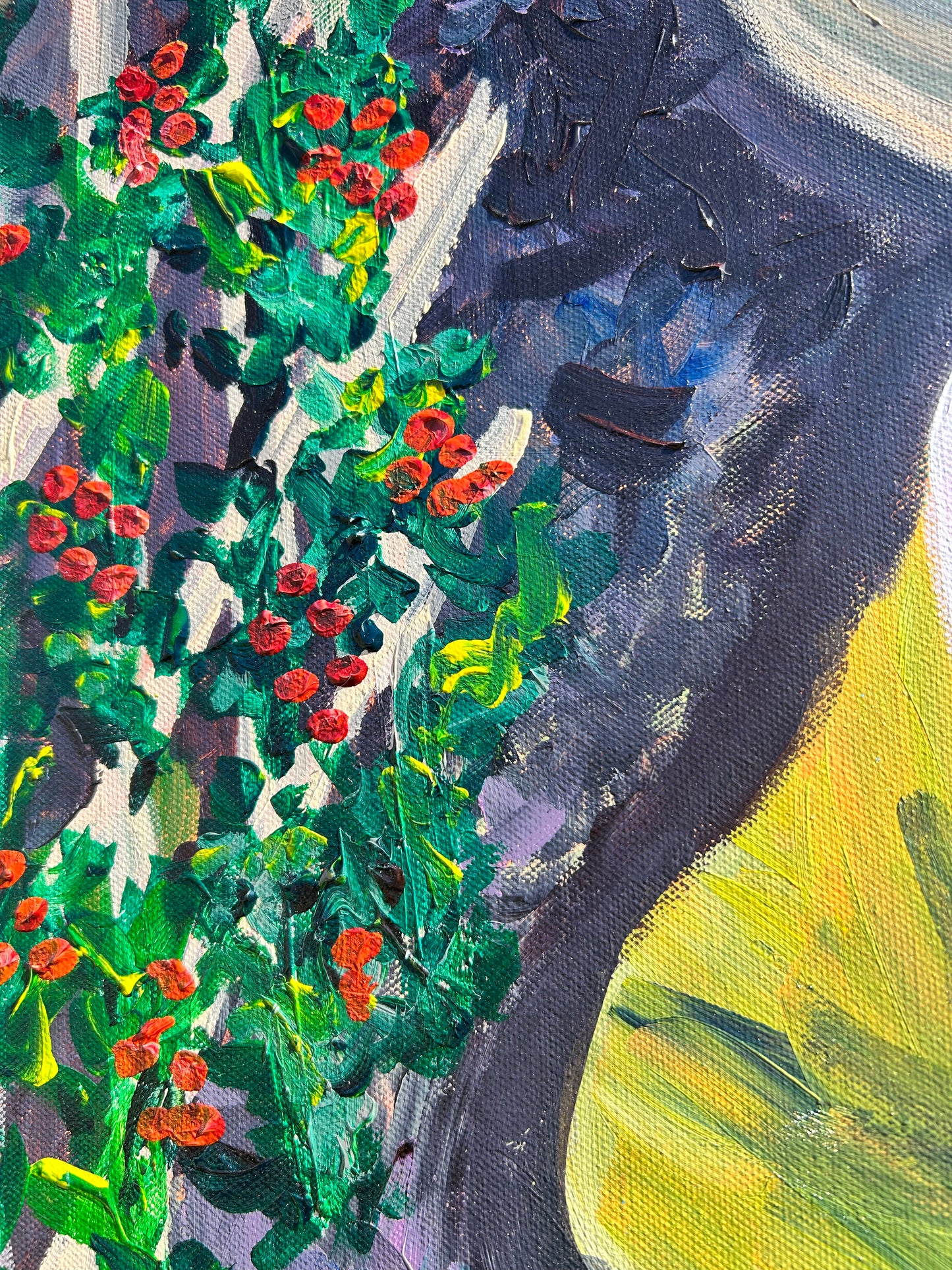 Tanja’s Garden | Original 24x36 Acrylic Painting | May D Studio