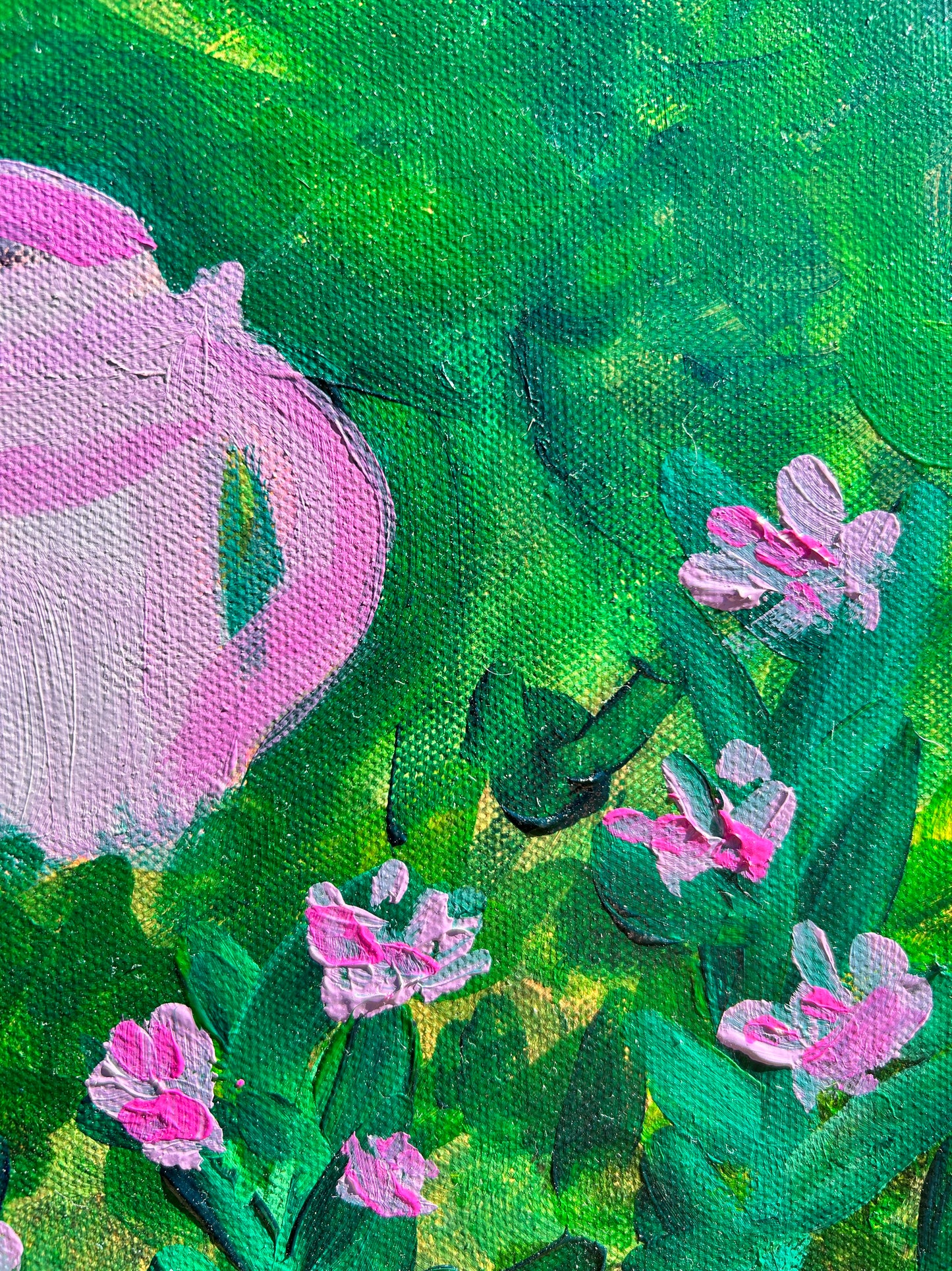 Tanja’s Garden | Original 24x36 Acrylic Painting | May D Studio