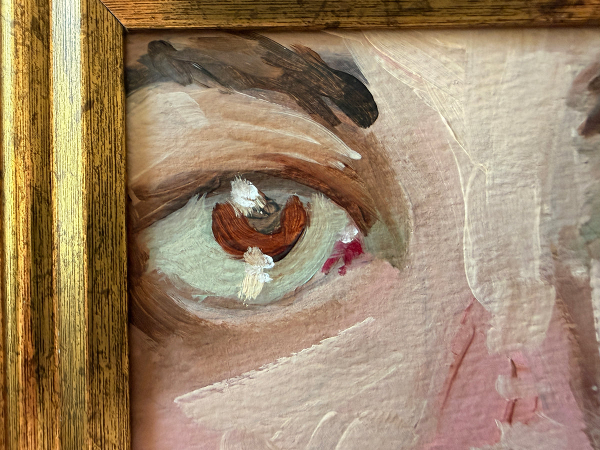 The Gaze: Quiet Reflection — Original Oil Painting