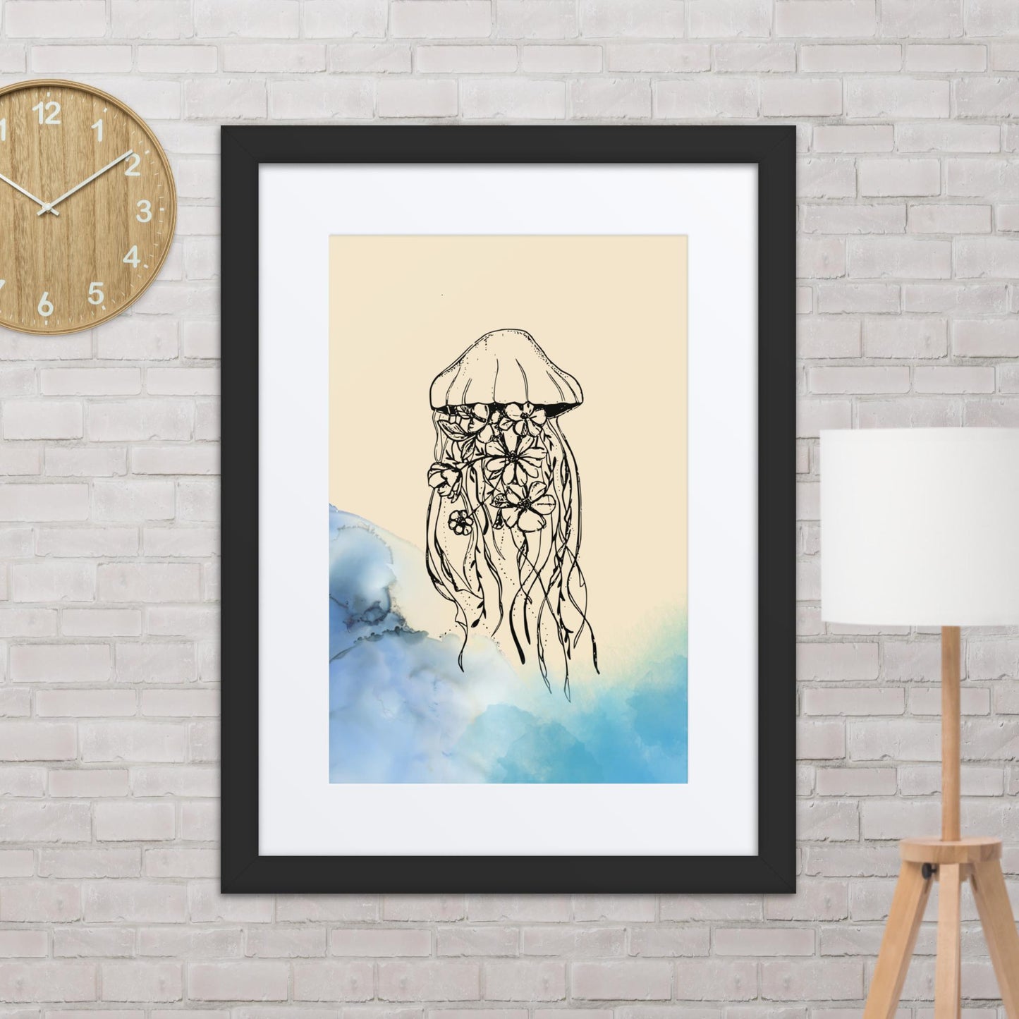 Medusa en las flores