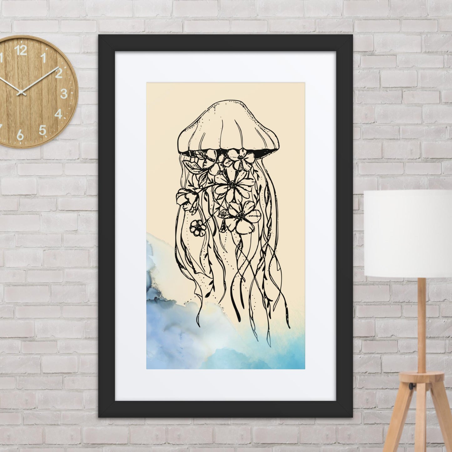 Medusa en las flores