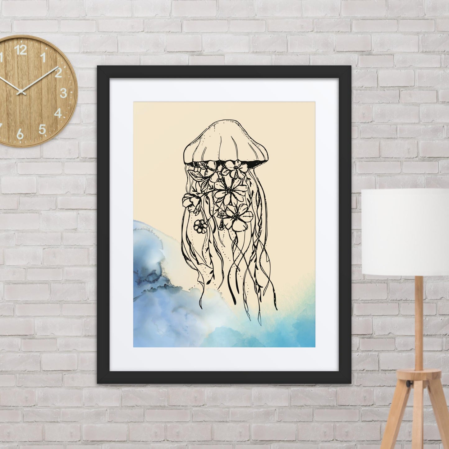 Medusa en las flores