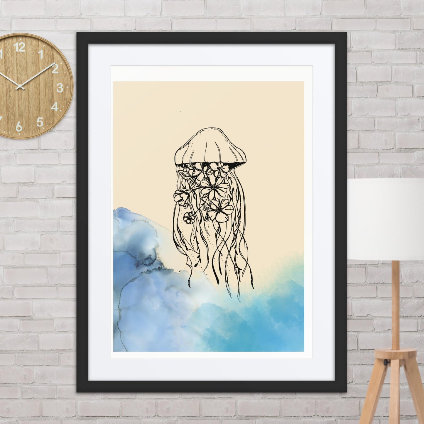 Medusa en las flores