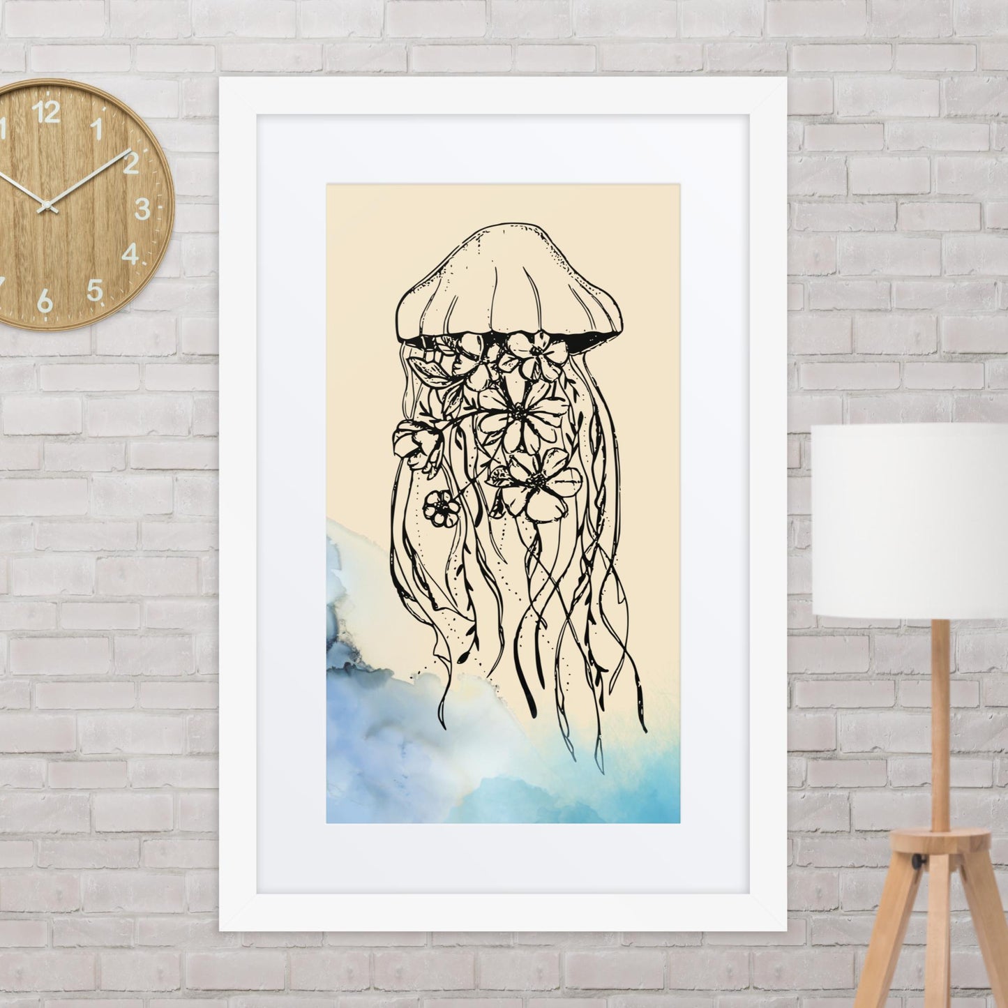 Medusa en las flores