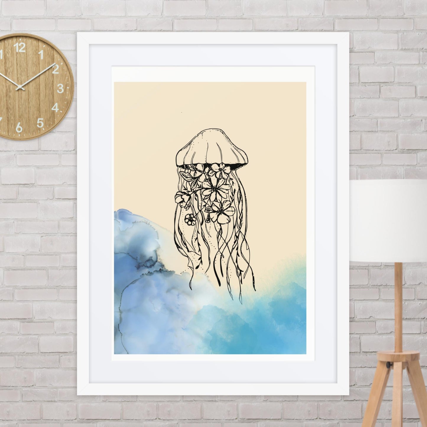 Medusa en las flores