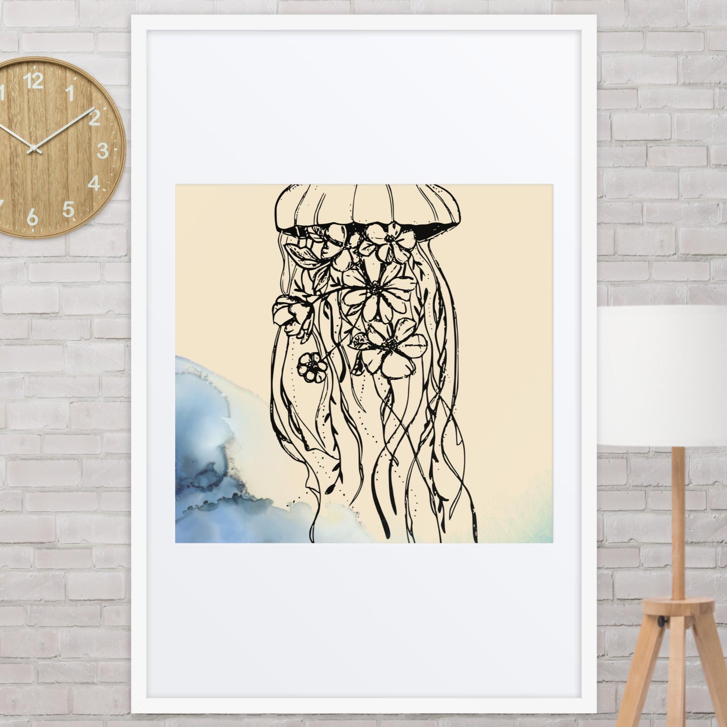 Medusa en las flores